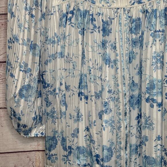 Altar’d State Alyssa Blue Floral Mini Dress Size Medium New - Picture 9 of 12